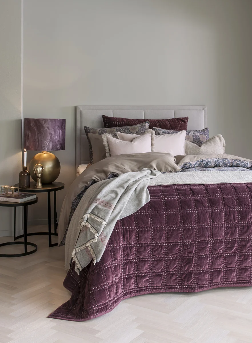 Borås Cotton Trouville sengeteppe 130x180 Greige 
