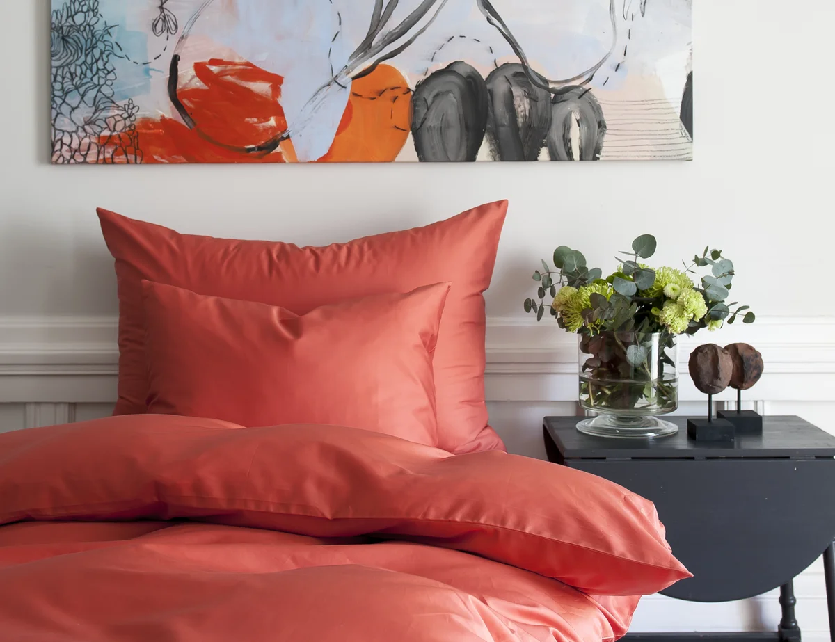 Borås Cotton Cloud putevar 50x70 Orange / Langusta 