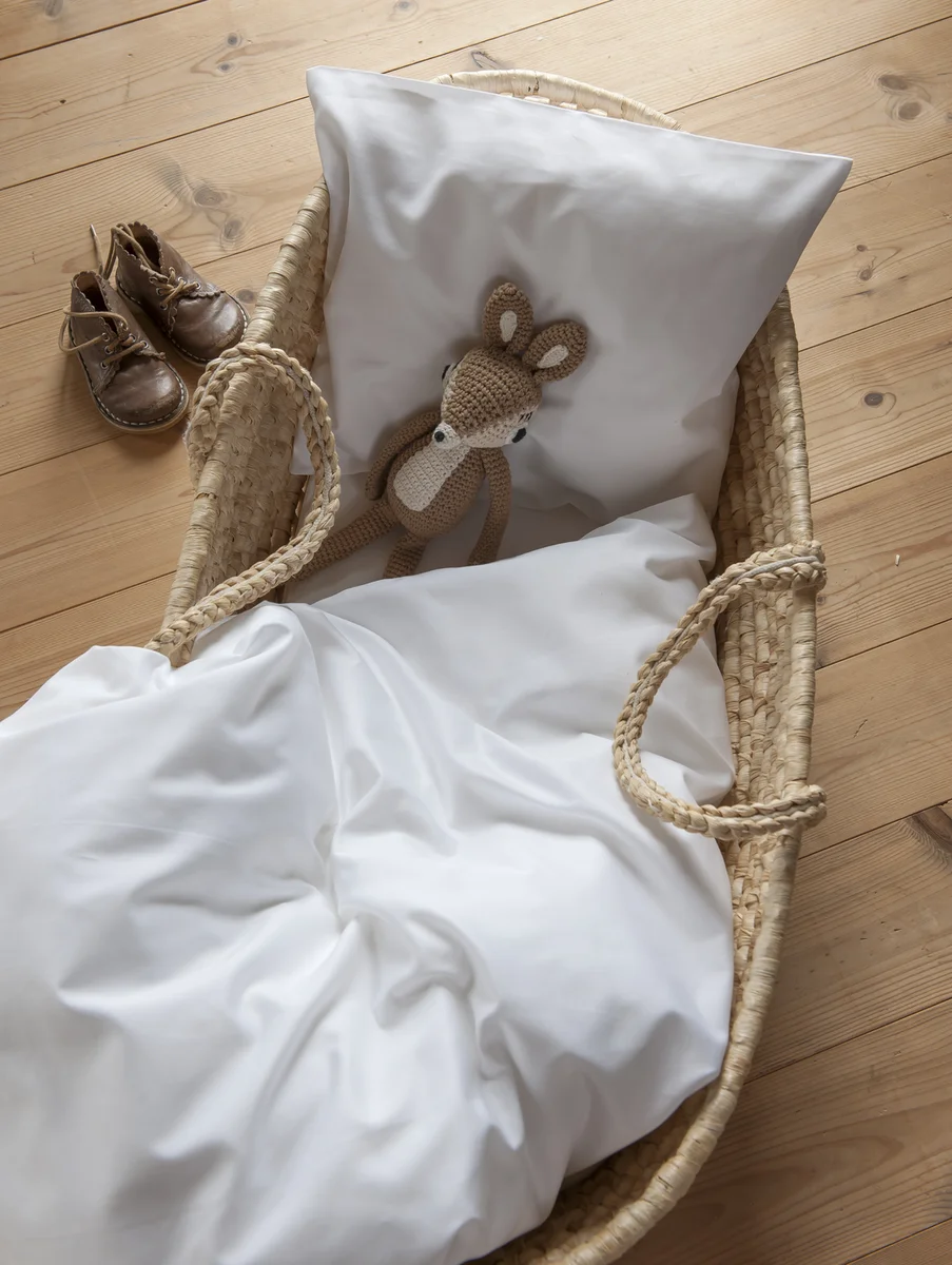 Cozy Cloud sengesett 80x100/35x40 Hvit / Optical white 