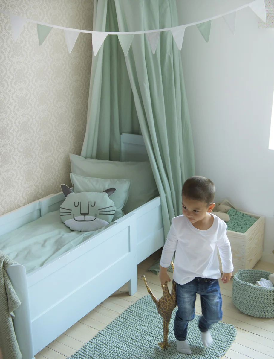 Cozy sengesett svanemerket 140x200/50x70 Dus grønn 
