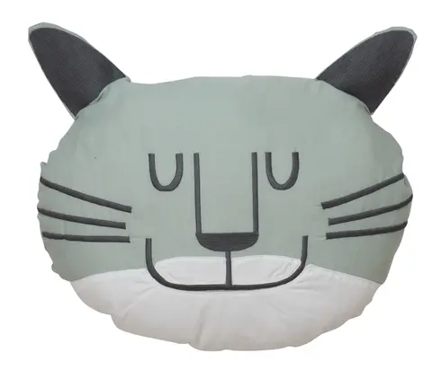 Cozy pyntepute m/polyest.fyll. Øk.bomull 45x32 Dus grønn