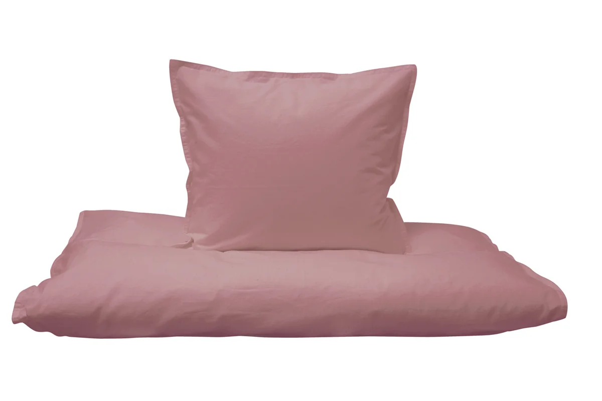 Cozy sengesett svanemerket 140x200/50x70 Dus rosa 