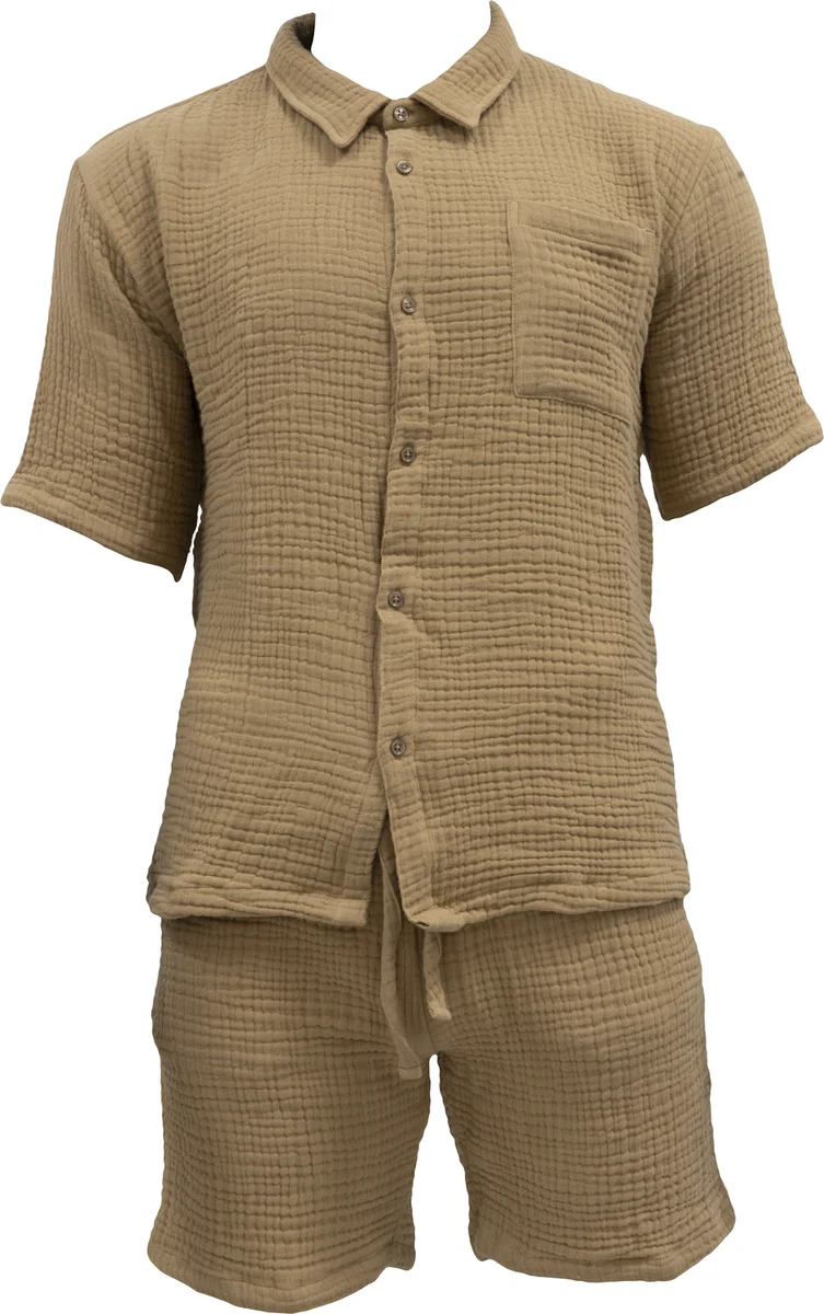 Gustav Ovland Nicola pysj m/shorts S/M Røkt eik 