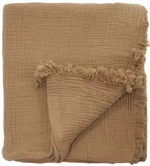 Gustav Ovland Nicola sengeteppe 160x260 Røkt eik