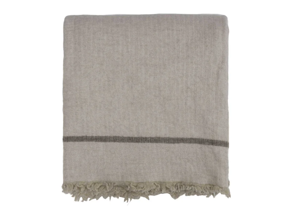 Halvor Bakke Chamonix pledd 130x200 Beige / Pure cashmere 