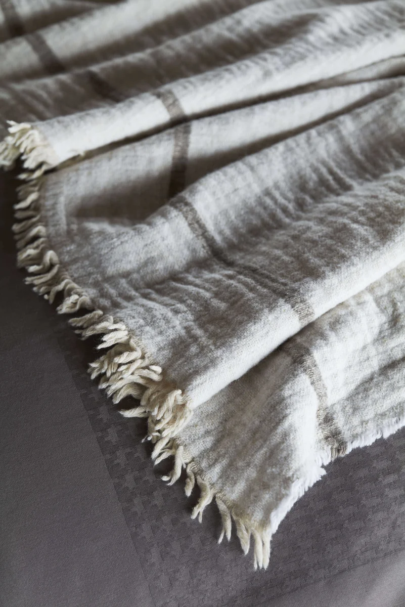 Halvor Bakke Chamonix pledd 130x200 Beige / Pure cashmere 