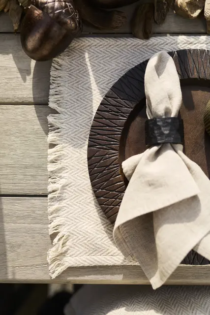 Halvor Bakke Palin dekketallerken 2-pack Ø33 Brun 