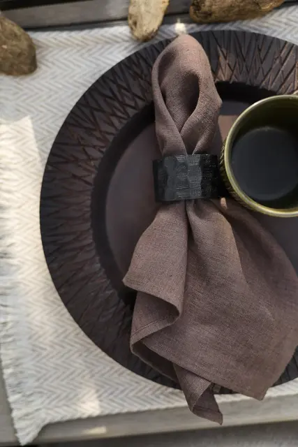 Halvor Bakke Palin dekketallerken 2-pack Ø33 Brun 