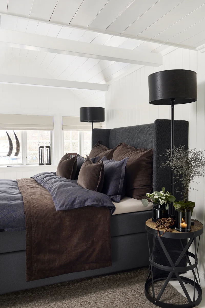 Halvor Bakke Frogner sengesett 140x220/50x70 Blå / Midnight blue 