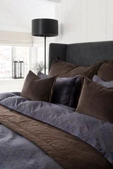 Halvor Bakke Frogner sengesett 200x220/2*50x70 Blå / Midnight blue
