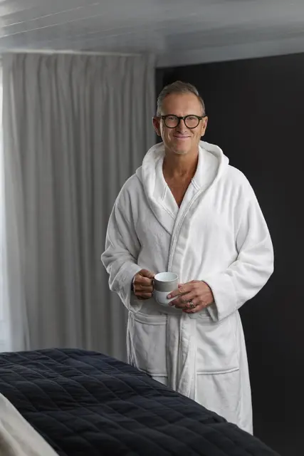 Halvor Bakke St. Paul badekåpe S/M Hvit 