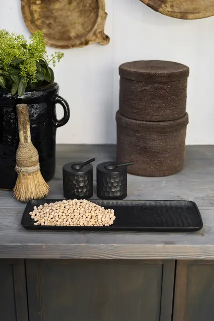 Halvor Bakke Pret krukke med lokk Ø10 H10 Sort 