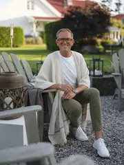 Halvor Bakke Chamonix poncho 130x180 Beige / Pure cashmere