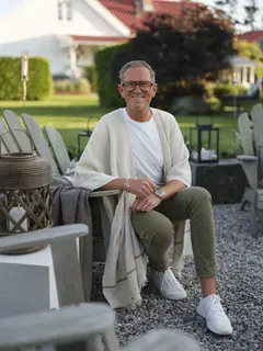 Halvor Bakke Chamonix poncho 130x180 Beige / Pure cashmere