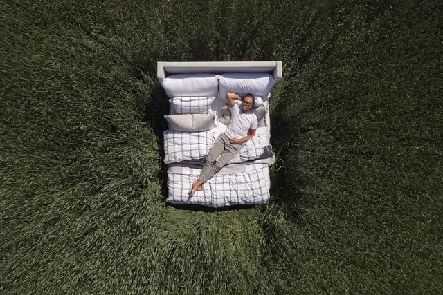 Halvor Bakke Nox sengesett 140x200/50x70 Blå / Midnight blue 