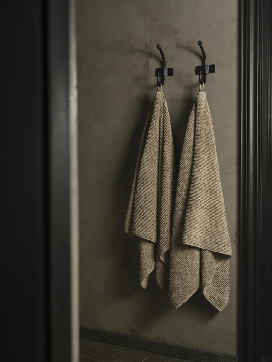 Halvor Bakke Ocean håndkle 50x100 Beige / Pure cashmere 