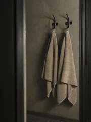 Halvor Bakke Ocean håndkle 50x100 Beige / Pure cashmere