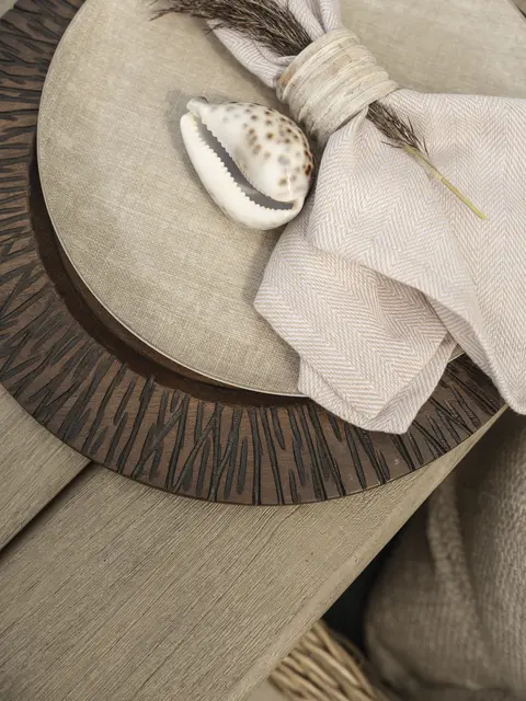 Halvor Bakke Palin dekketallerken 2-pack Ø33 Brun 