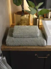 Halvor Bakke Verbier håndkle 50x70 Støv grønn