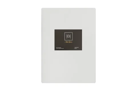 Halvor Bakke Konvoluttlaken egyptisk bom 180x200x30 Hvit / Brilliant white