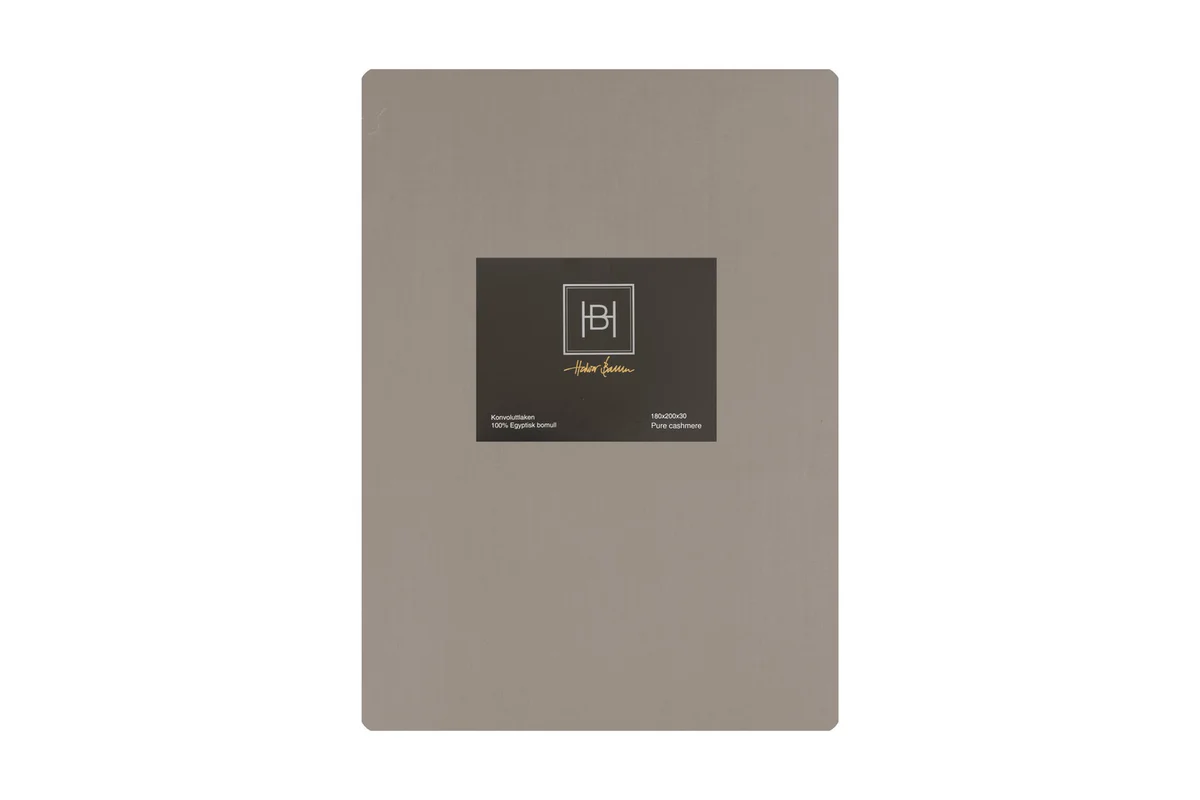 Halvor Bakke Konvoluttlaken egyptisk bom 180x200x30 Beige / Pure cashmere 
