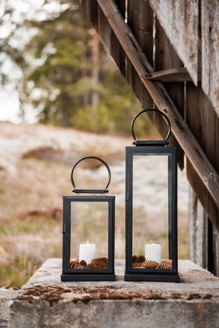 Halvor Bakke Marmi lanterne stål Høyde 56 cm Sort
