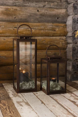 Halvor Bakke Nordseter lanterne H56 Rustfarget og rustfri