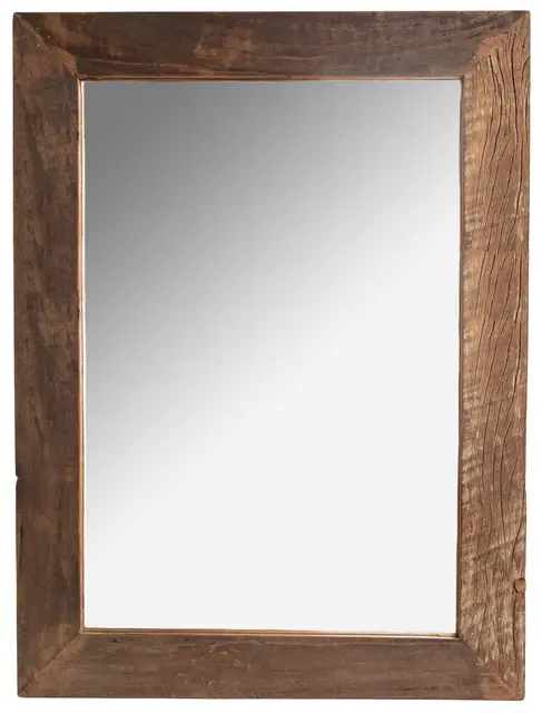 Halvor Bakke Turufjell speil treramme 70x110 Naturbrun 