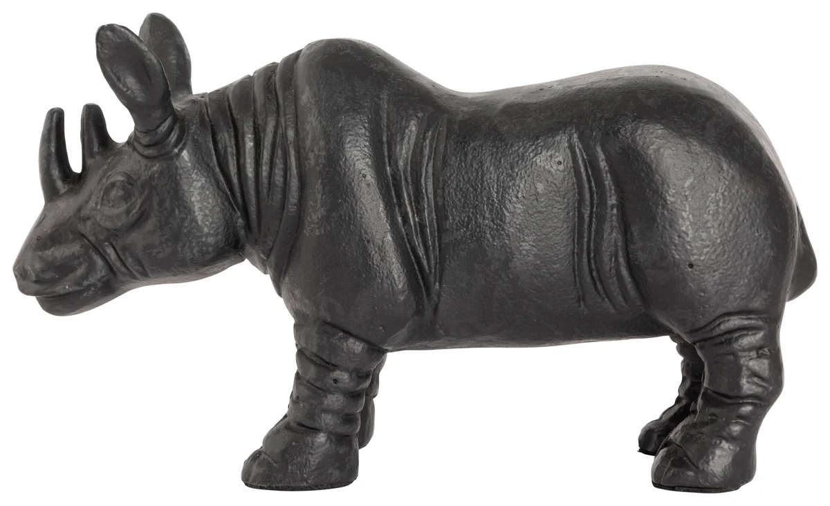 Halvor Bakke Nairobi Neshorn i metall Sort 