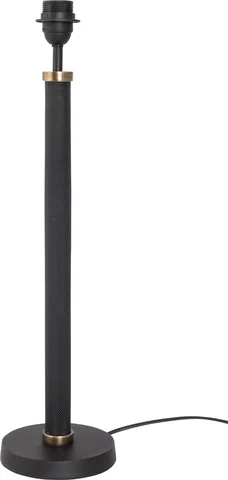 Halvor Bakke Puro bordlampe rille effekt H59 Sort metall