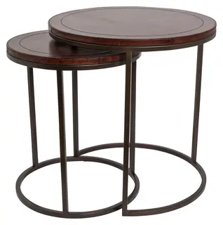 Halvor Bakke Sorrento sidebord sett &#224; 2 &#216;40/50 Oak skinn