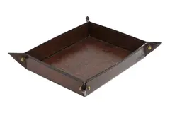 Halvor Bakke brett med folde hj&#248;rner 24x19x4 avlangt