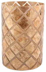 Halvor Bakke Varca rutet telysholder &#216;15 H20 Bronse Capiz