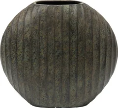Lama Estrela vase Grønn patina