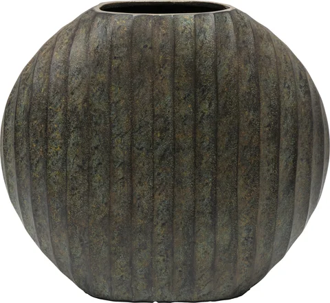 Lama Estrela vase Grønn patina