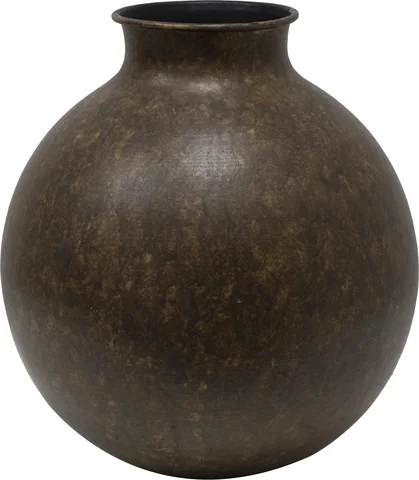 Lama Ovar vase Brun
