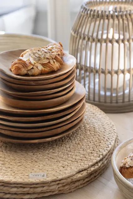 Lama tallerken teak Ø26 cm Natur 