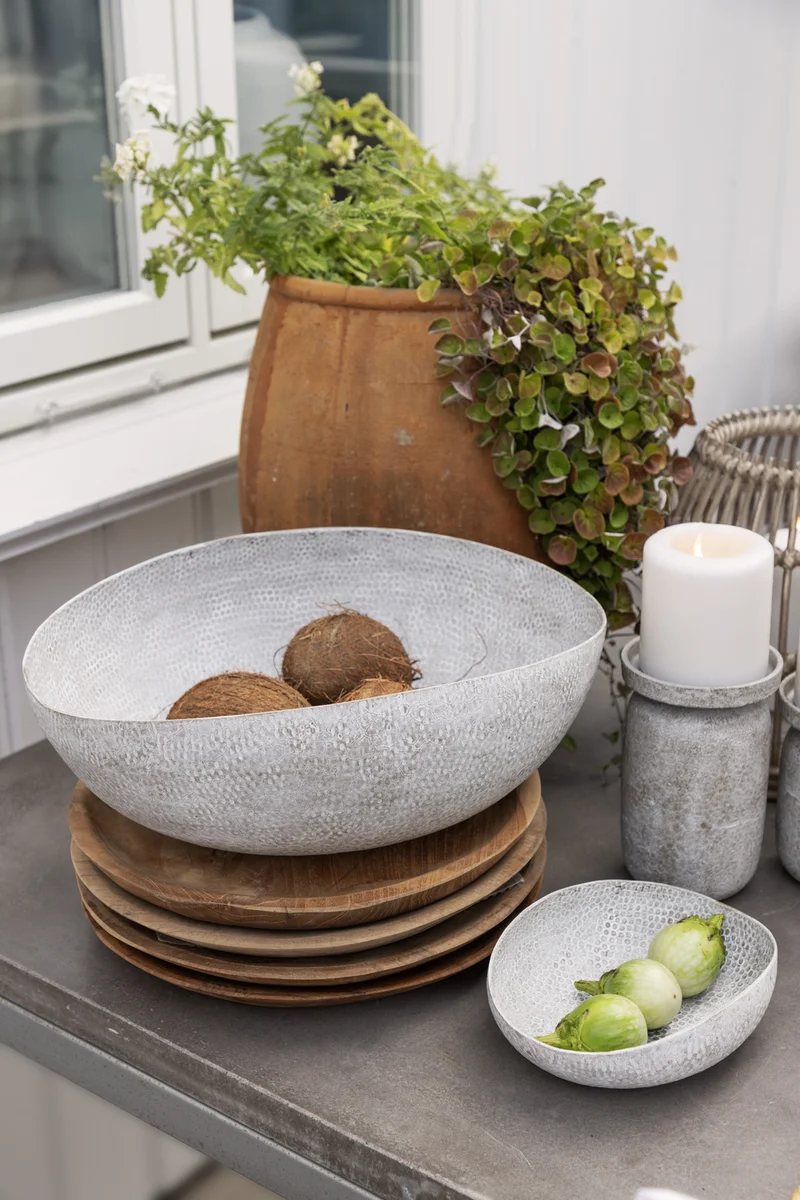 Lama dekketallerken teak Ø33 Natur 