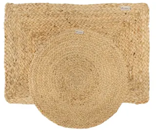 Lama Cleo dekkebrikke i jute Ø40 Natur