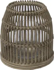 Lama Sana lyslykt rattan Ø26 H26 Beige