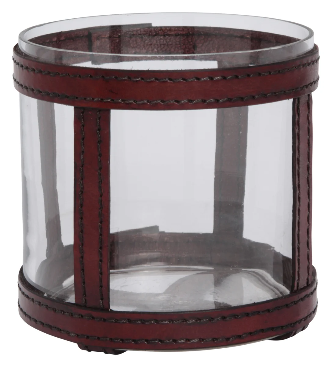 Lama Telysholder med skinnreimer Cognac - lys brun 