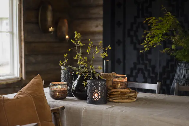 Lama dekketallerken teak Ø33 Natur 