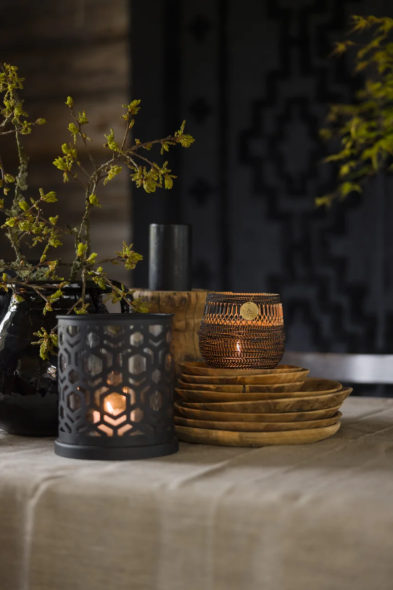 Lama tallerken teak Ø19 cm Natur 