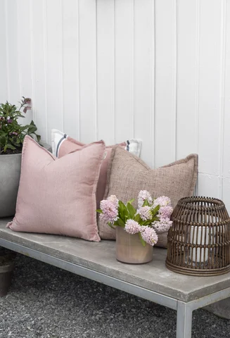 Lama Stavern putetrekk chanel veving 50x50 Rosa