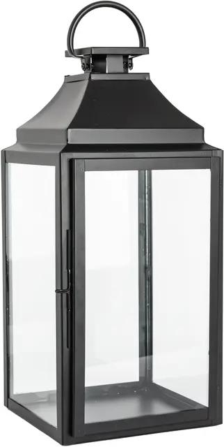 Lama lanterne metall H50 Sort 
