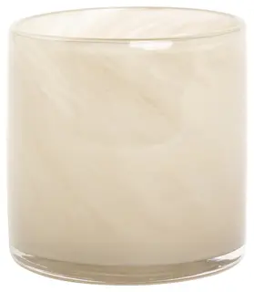 Lama telysholder glass 10x10 St&#248;vgr&#229;