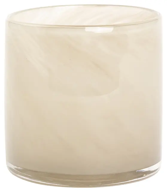 Lama telysholder glass 10x10 Støvgrå 