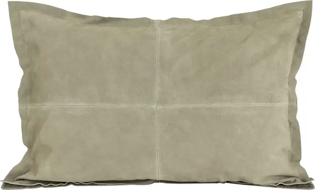 Lama Roubaix putetrekk skinn 40x60 Mosegrønn cowsplit 