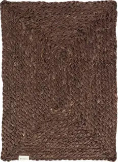 Lama dekkebrikke i jute 35x50 Brun