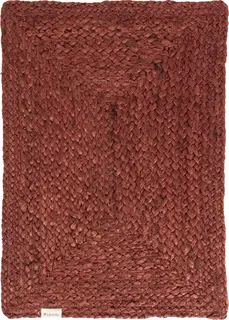 Lama dekkebrikke i jute 35x50 Rust